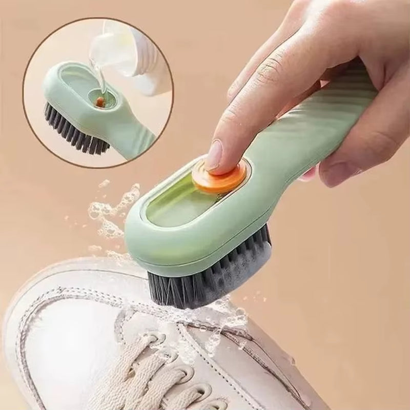 2024 New Washing Soft Clothes Sneaker Cleaning Multifunctional Liquid Shoes Brushes with Dispenser