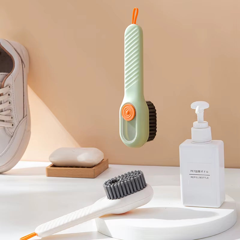 2024 New Washing Soft Clothes Sneaker Cleaning Multifunctional Liquid Shoes Brushes with Dispenser